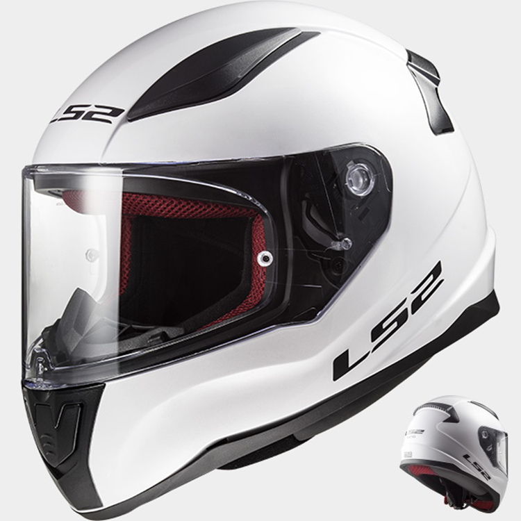 CASCO MOTO LS2 INTEGRAL FF353 RAPID SINGLE MONO GLOSS BLANCO XL